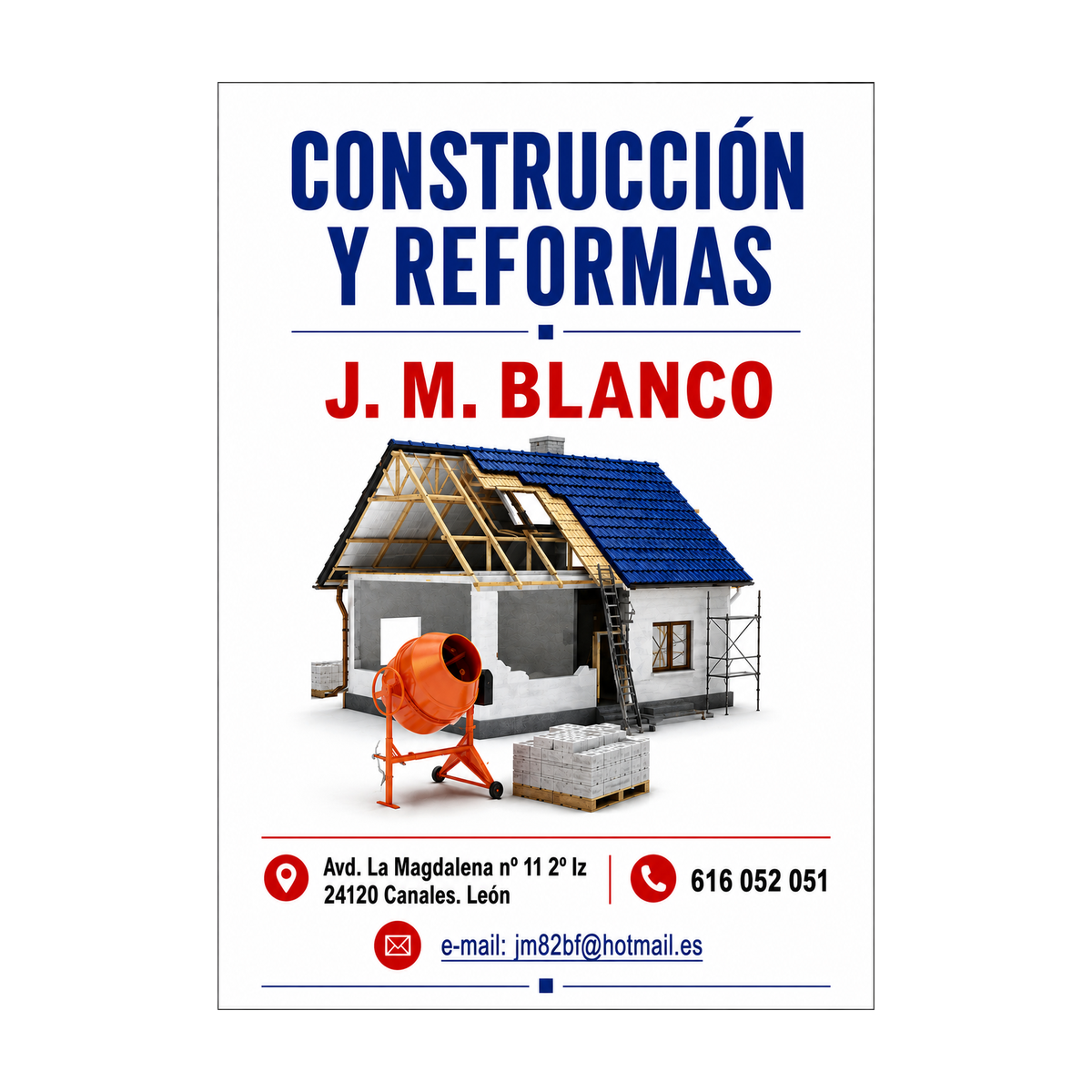 Logotipo de Reformas J. M. Blanco