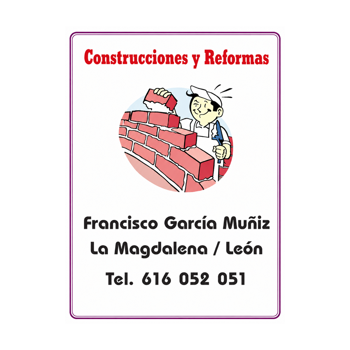 Logotipo de Construcciones Francisco García Muñiz