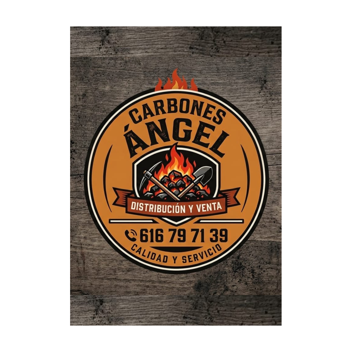 Logotipo de Carbones Ángel