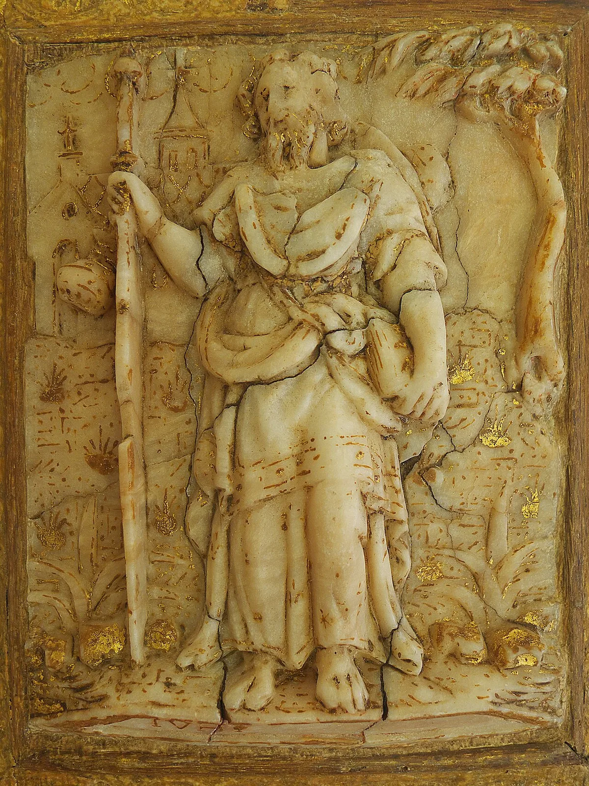 Relieve de Santiago Peregrino procedente del monasterio de Otero de las Dueñas